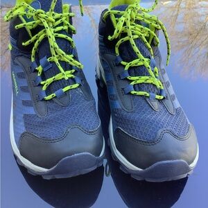 Merrell Kids' Charcoal and Lime Sneakers